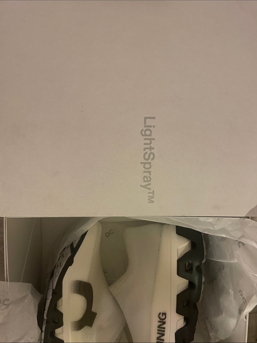 On Running Cloudmonster Slip-On Running Shoe in White & Black UNISEX W 8.5